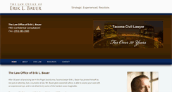 Desktop Screenshot of erikbauerlaw.com