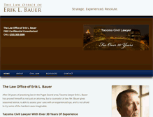 Tablet Screenshot of erikbauerlaw.com